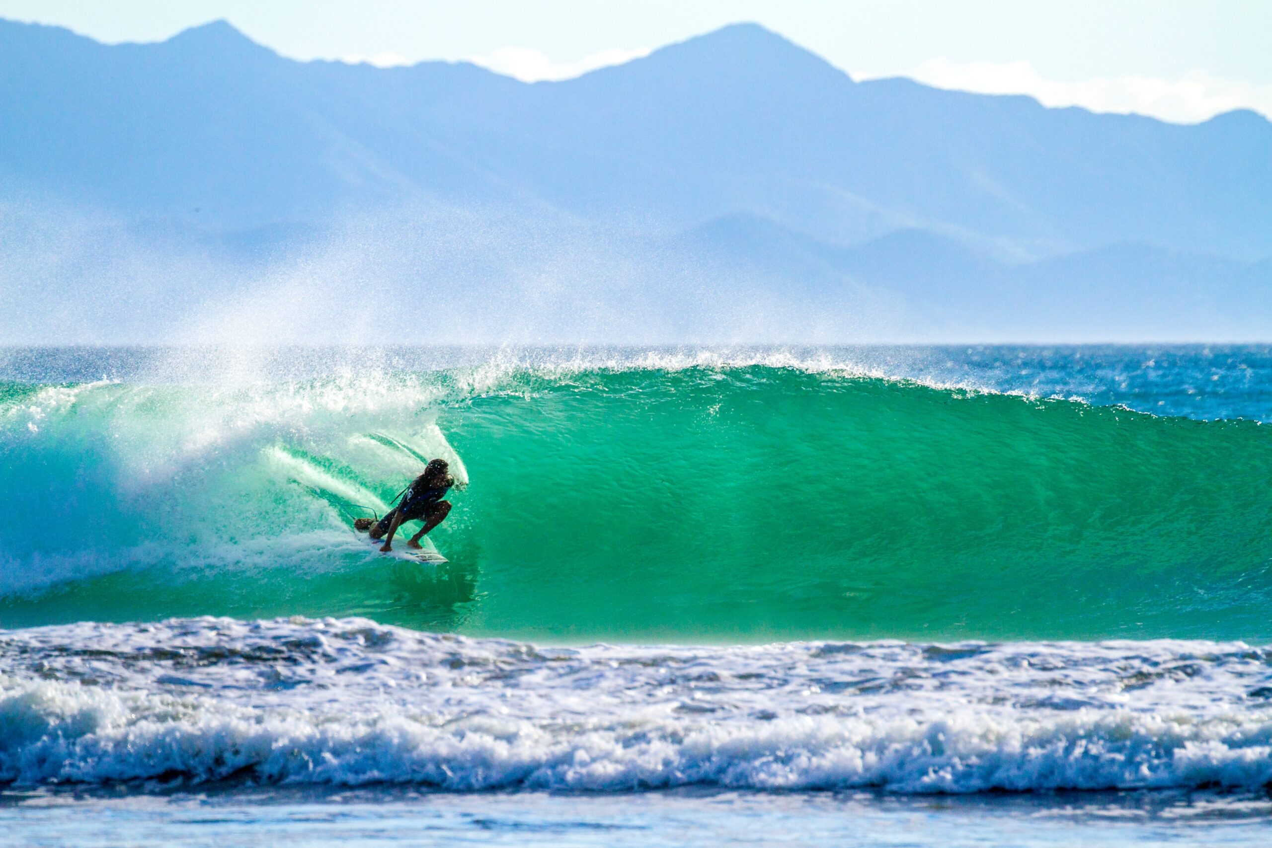 A local surfer shows how it is done in a secret spot in Nicaragua