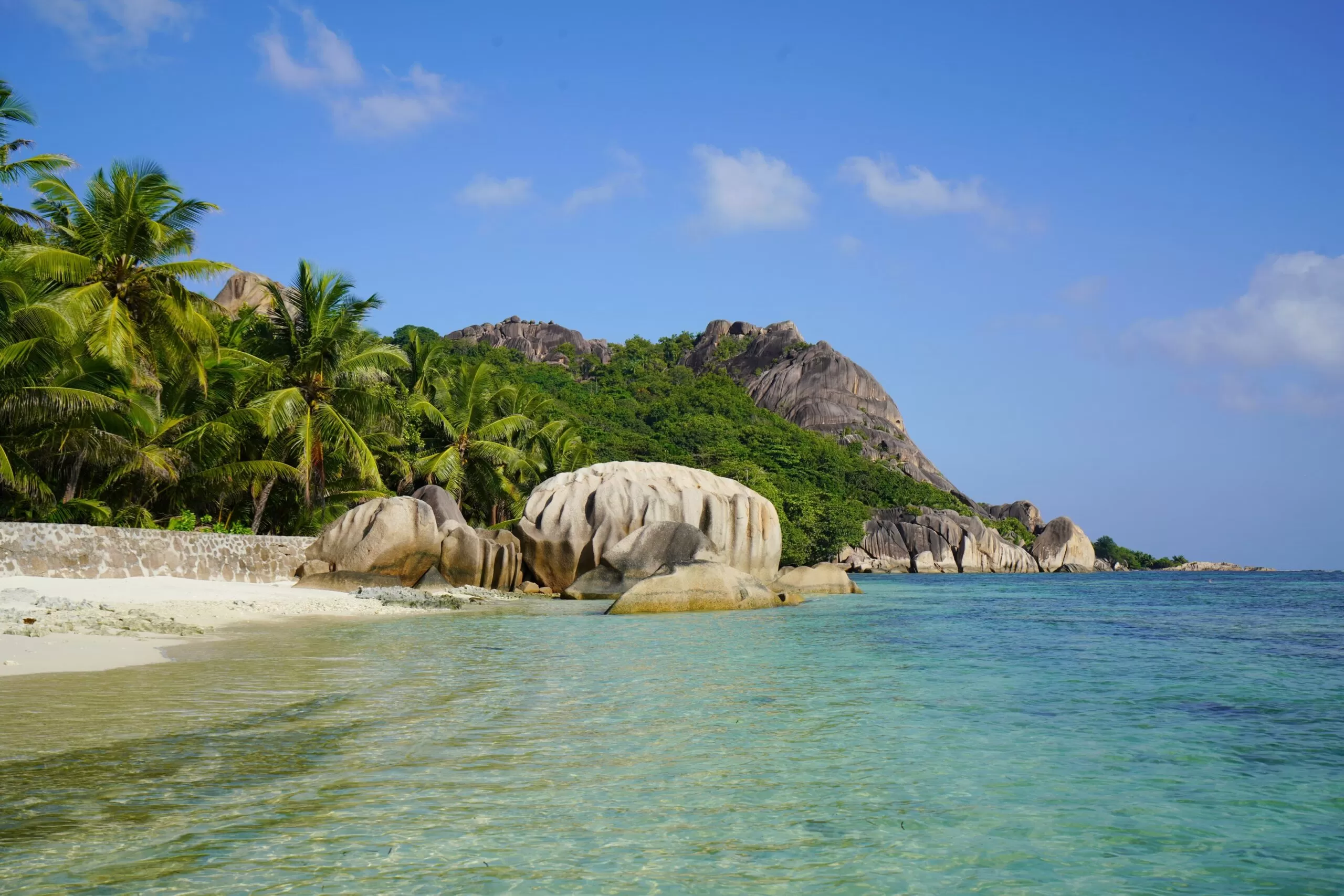 Astounding landscape and seascape of La Digue, Seychelles