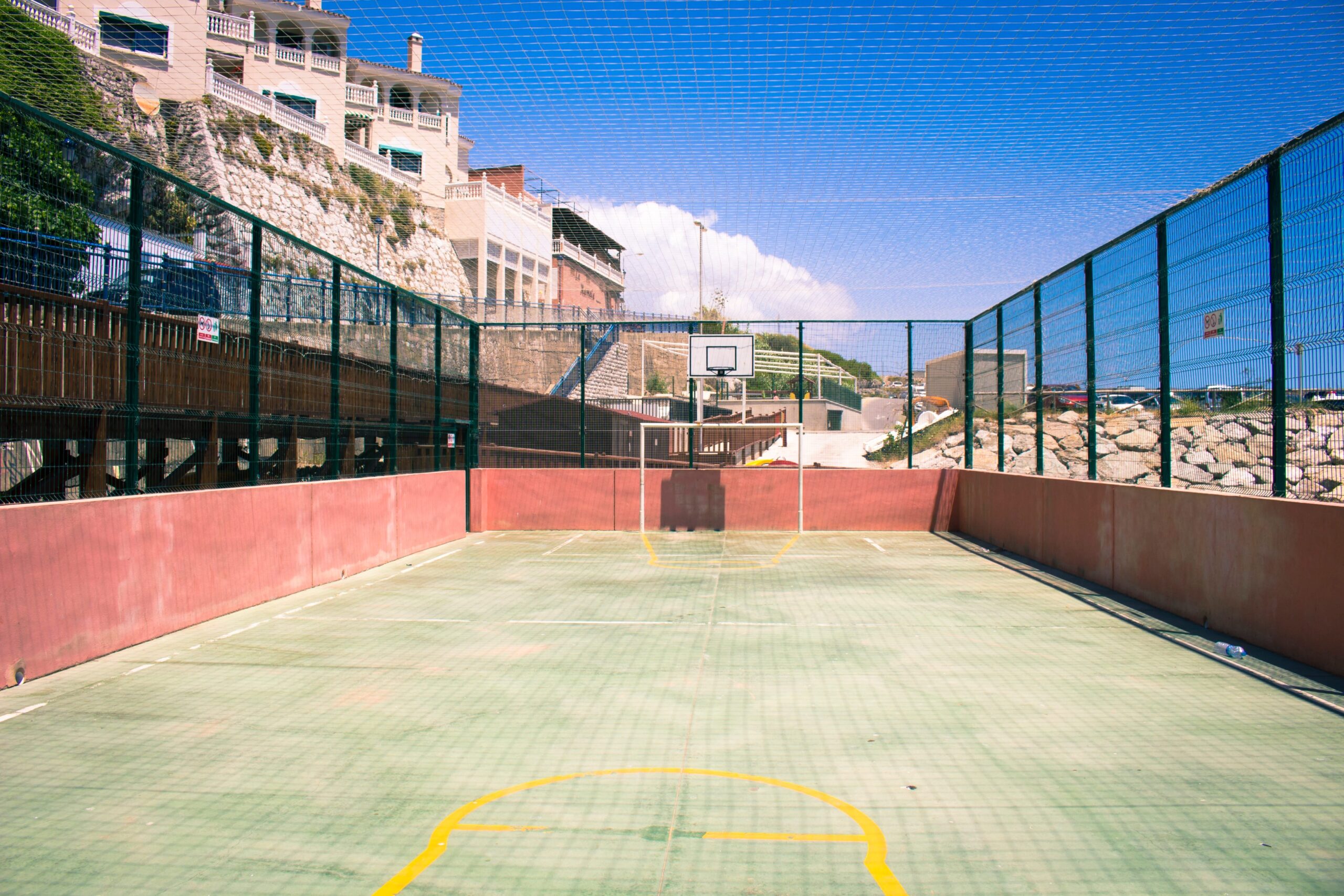 Basketball court in Gibraltar