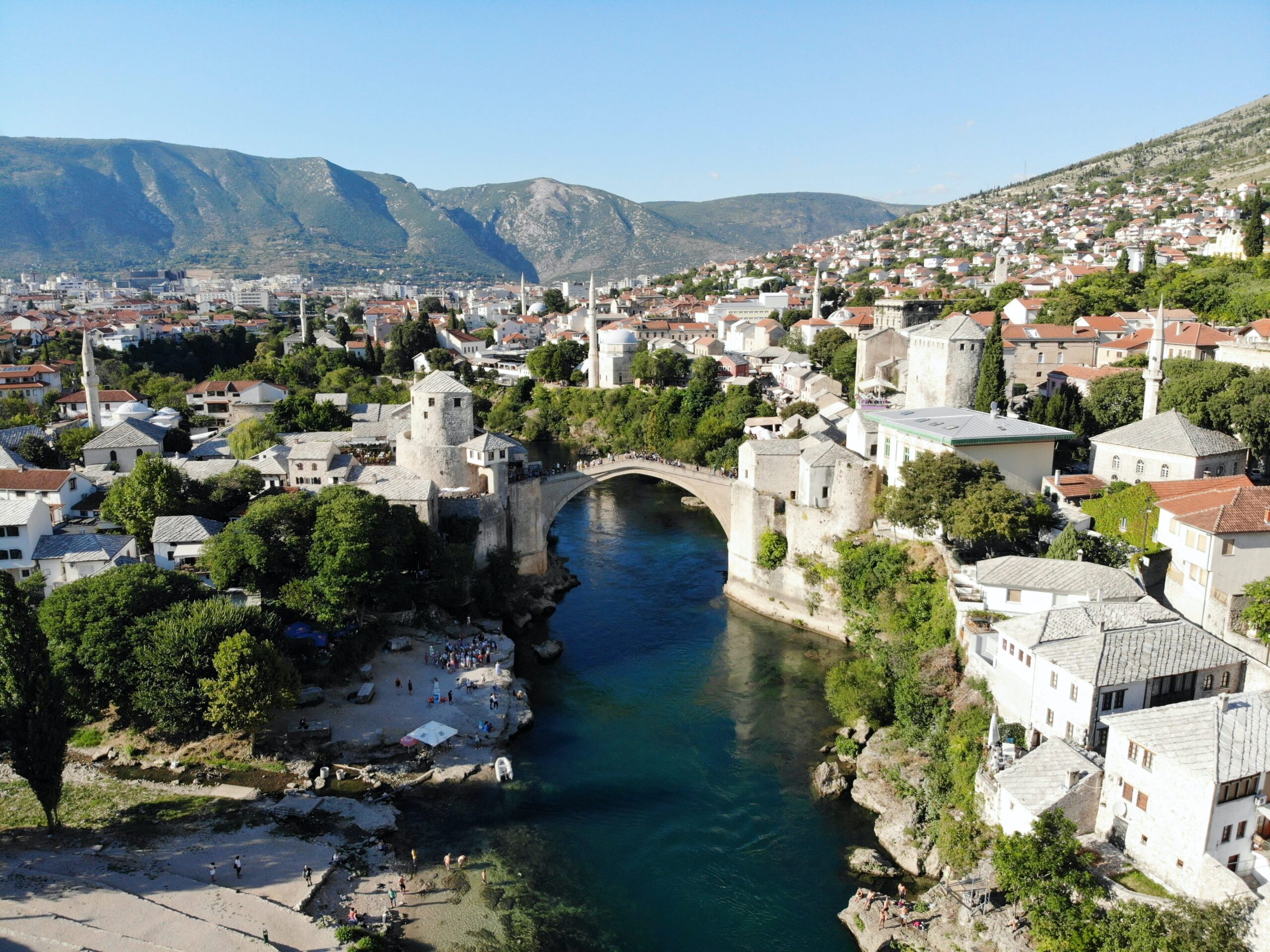 Beautiful townscape in Mostar, Bosnia and Herzegovina