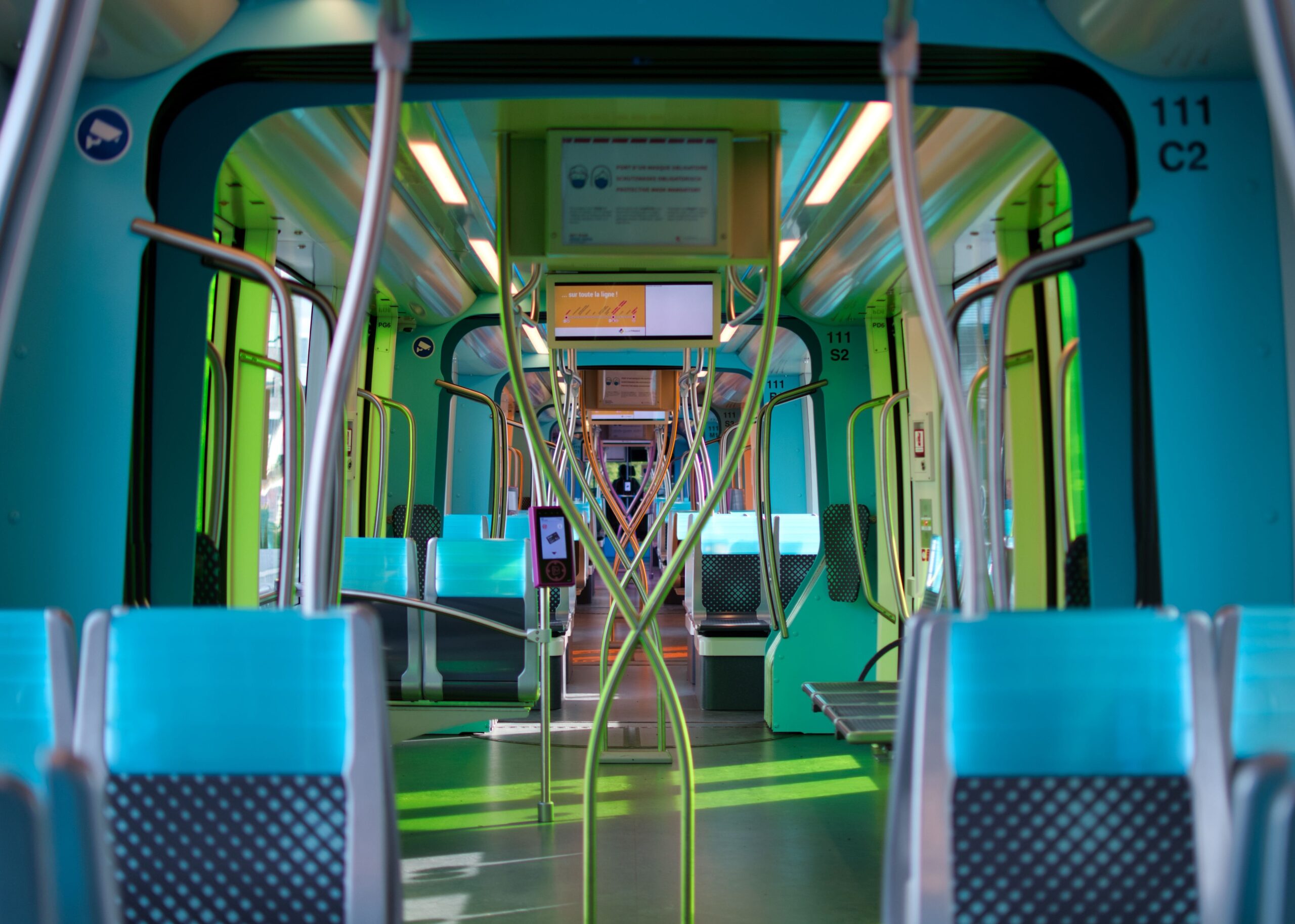 Luxembourg tram interior