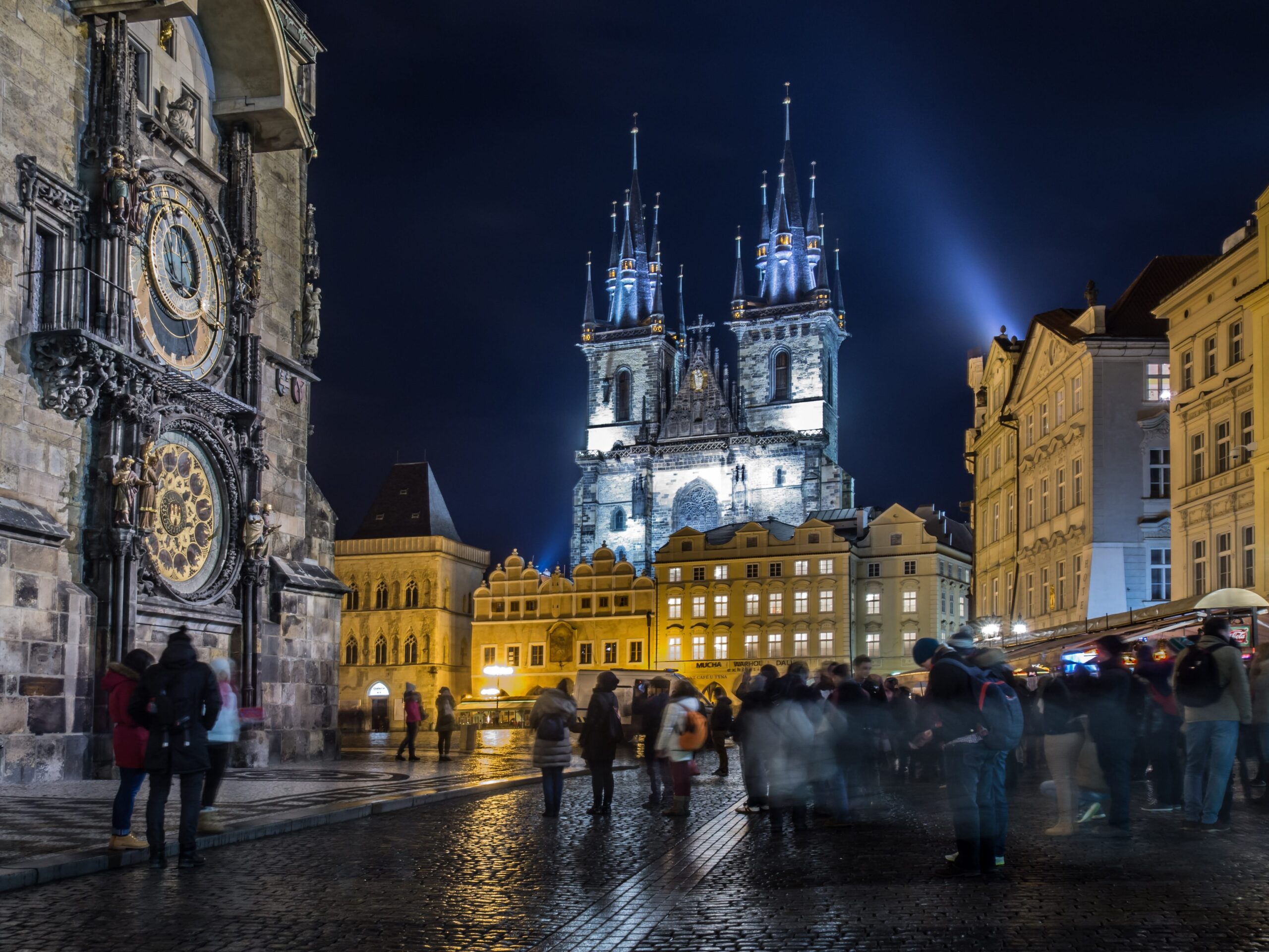 Night sightseeing, Prague, Czech Republic