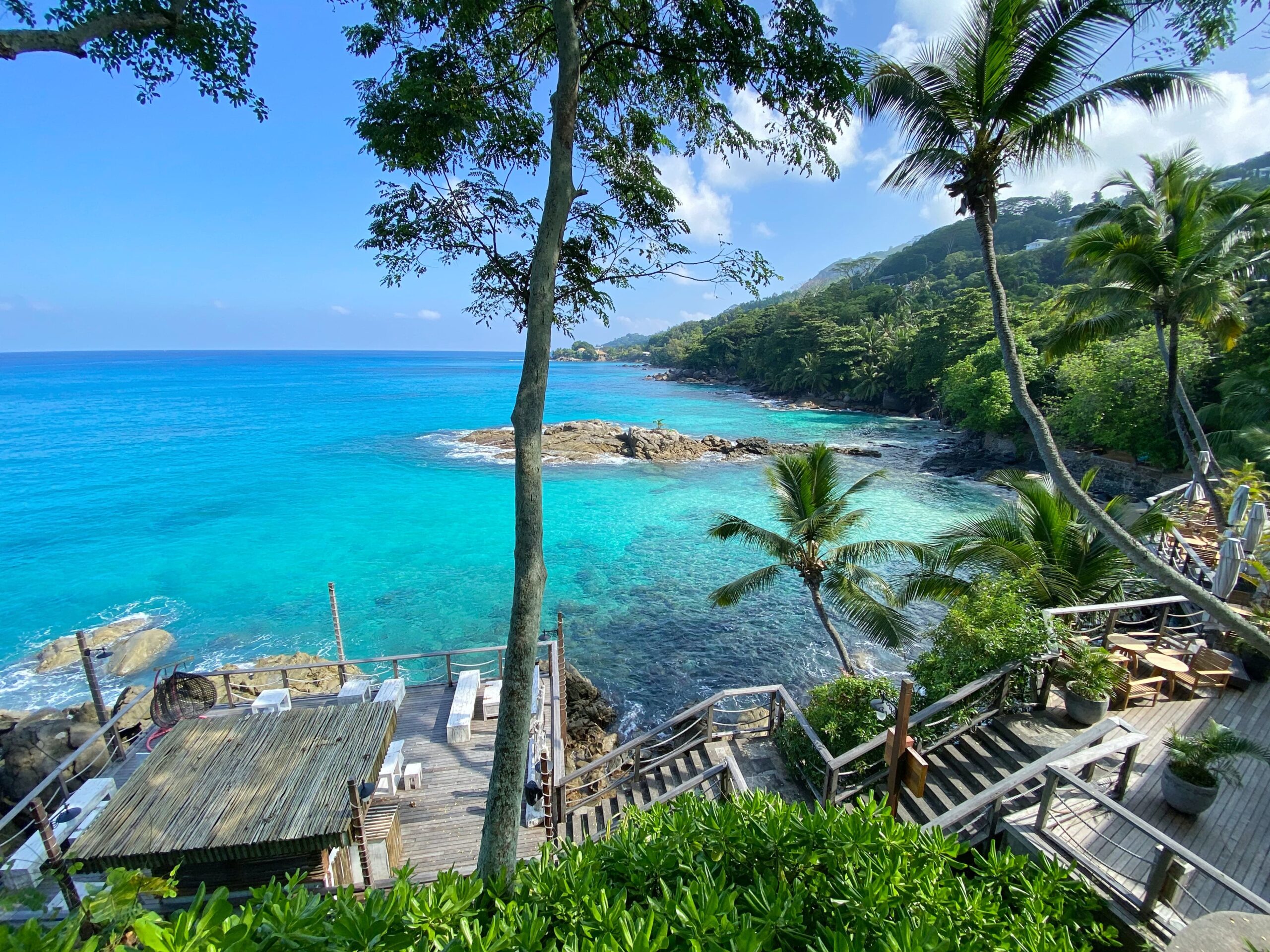 Scenic view at the Hilton Northolme Hotel in Beau Vallon, Seychelles