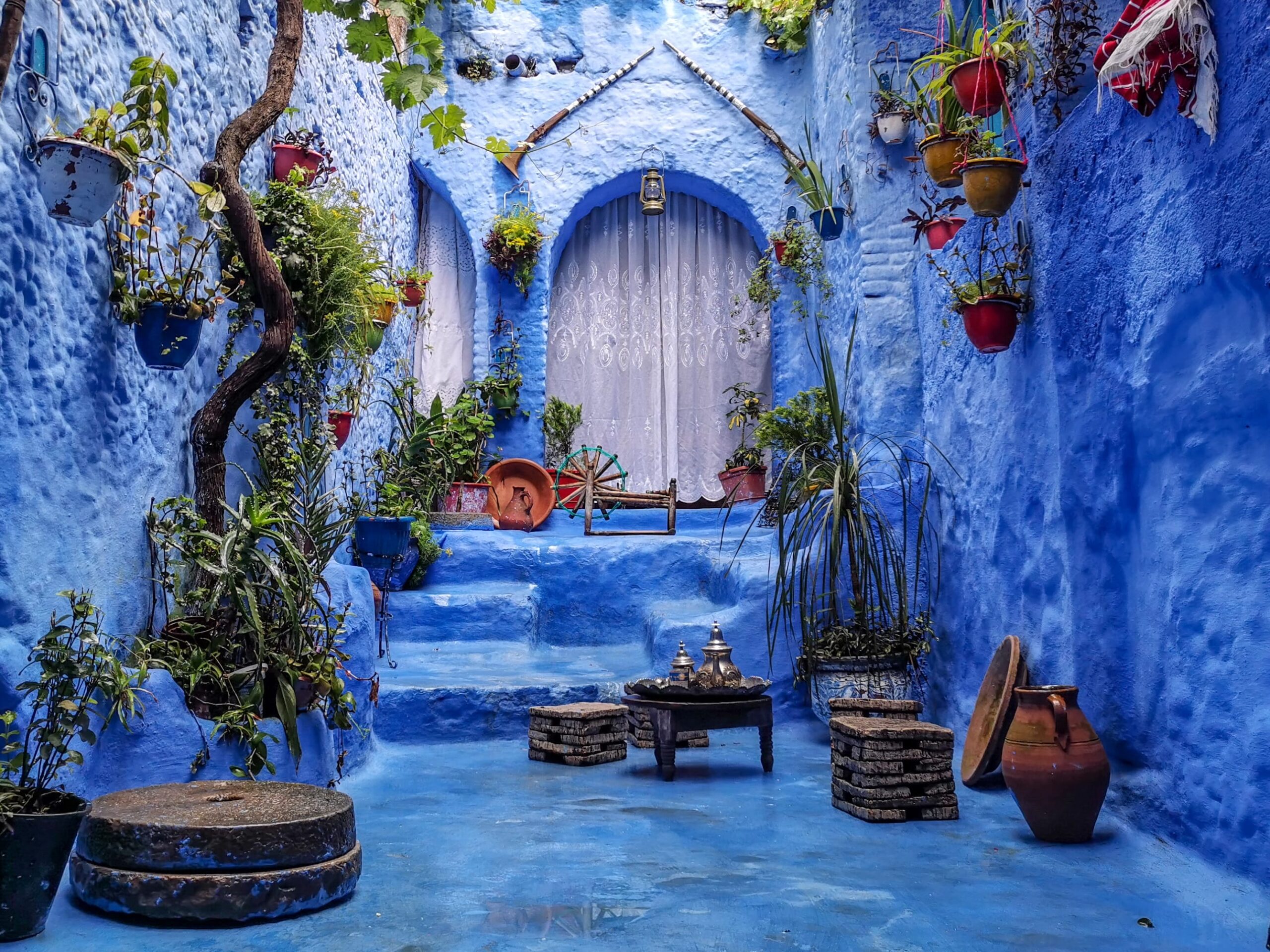 Shot after the rain in the beautiful city of Chefchaouen, Morocco