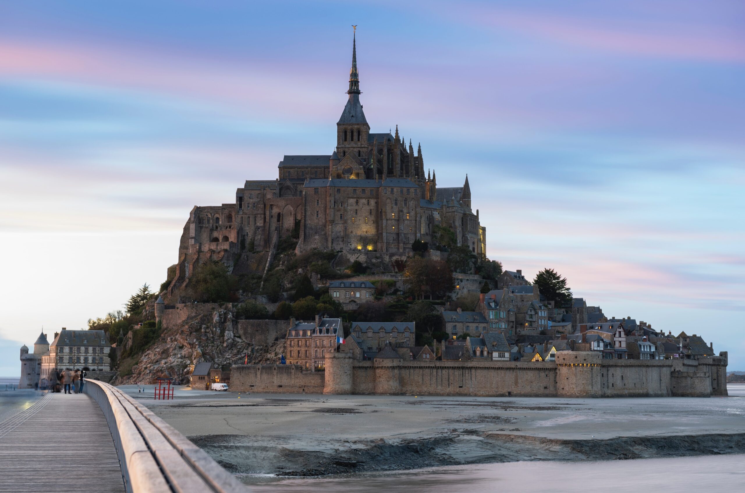Some people call it - The Castle in The Water or Sea. Or the Floating Castle. But it is simply named Le Mont-Saint-Michel in France.