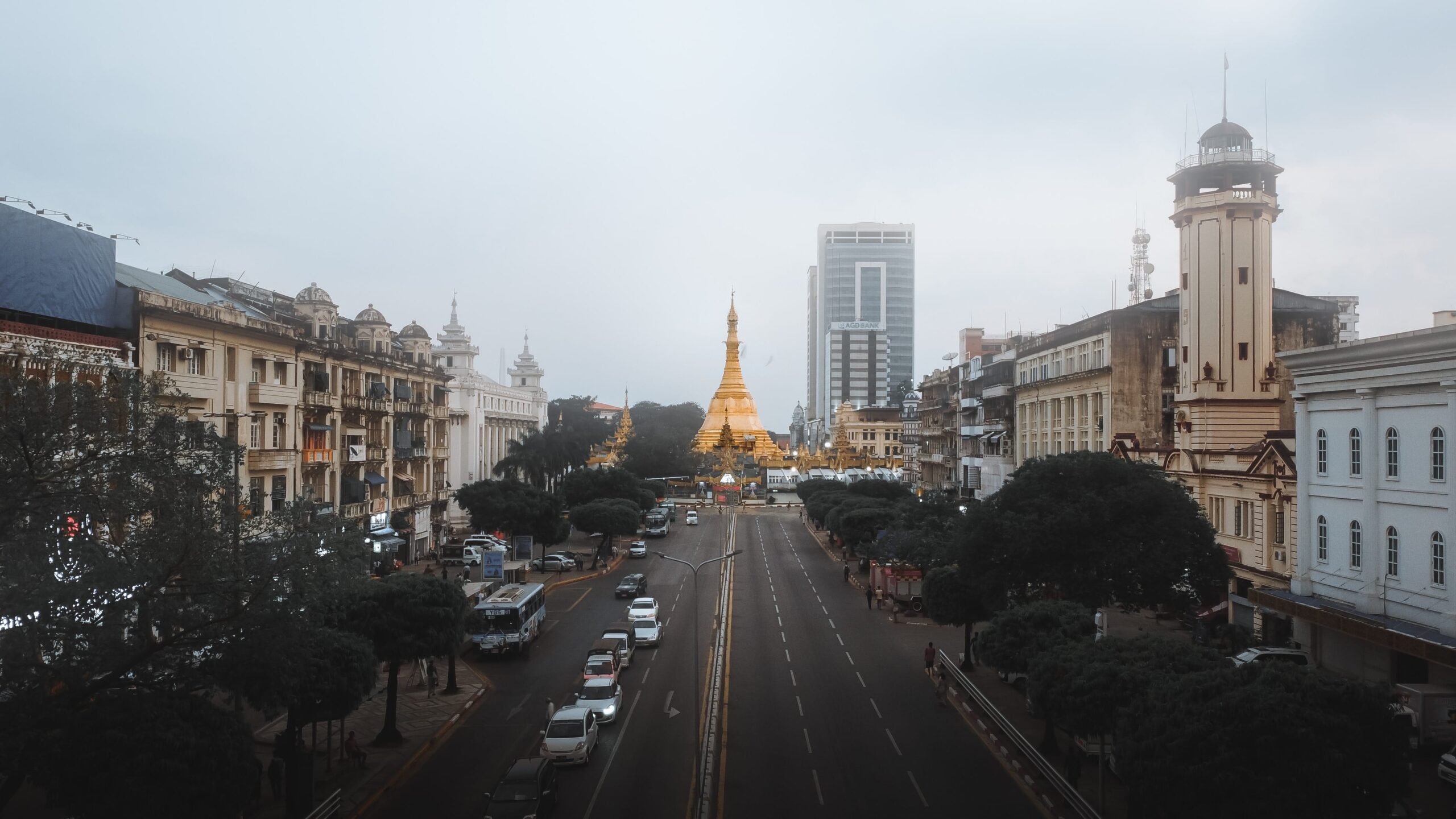 Sule Pagoda Road, Yangon, Myanmar (Burma)