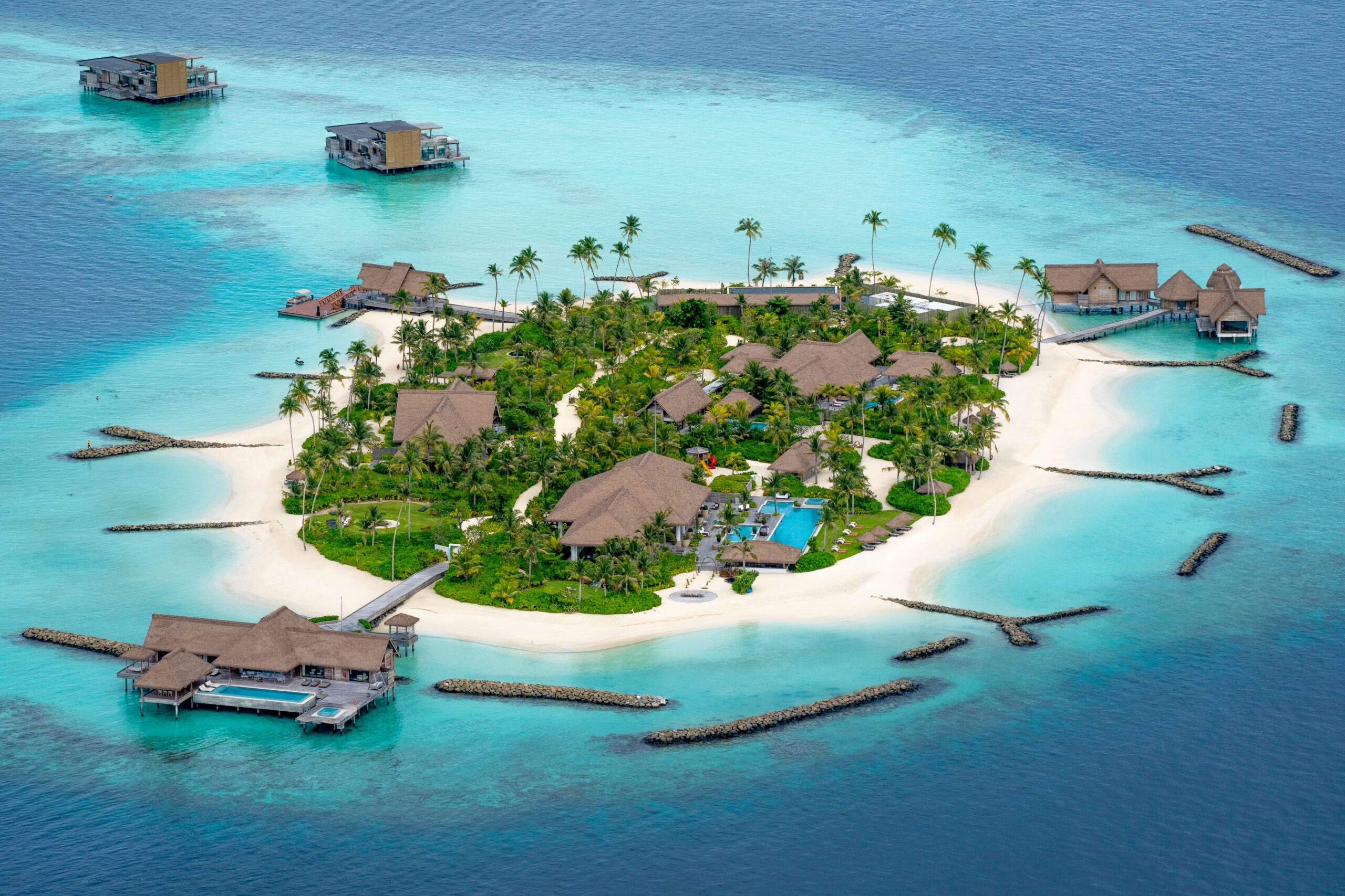 The private island of Waldorf Astoria Maldives Ithaafushi