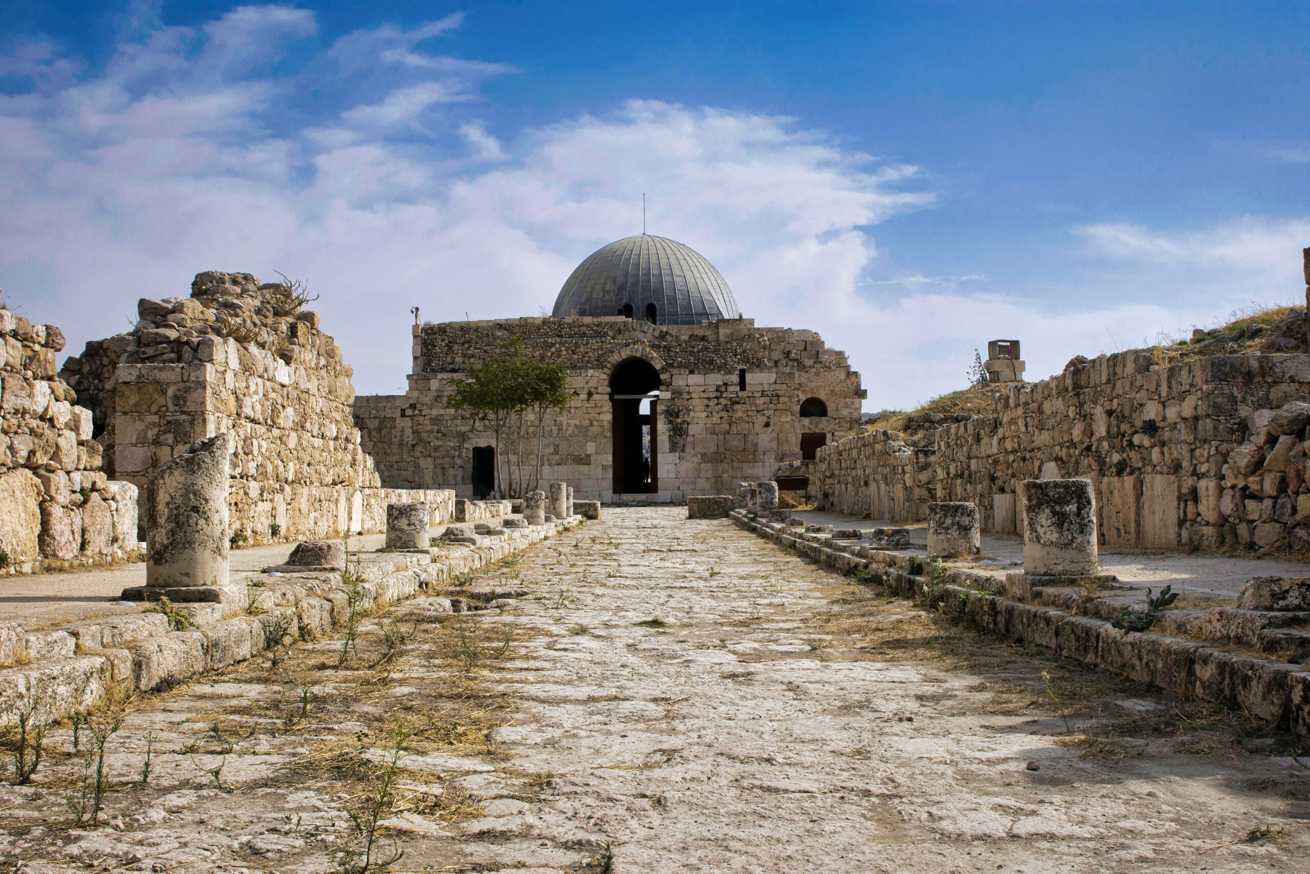 Towering above the capital city of Amman on a hill is the Amman Citadel