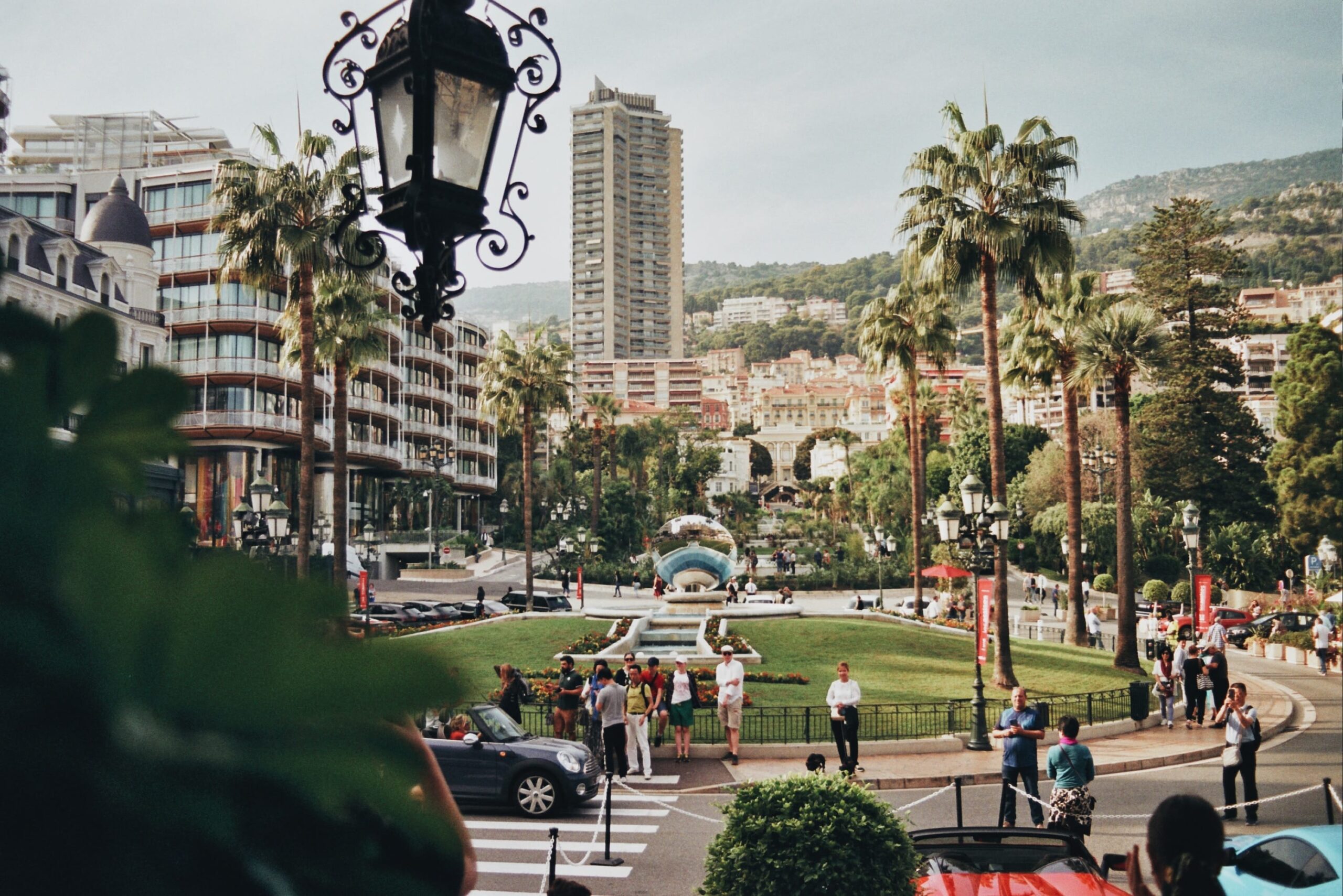 Views from the door of the famous Monaco Casino